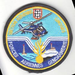 Forces Aériennes de la Gendarmerie. Section Aérienne. Limoges. Titre d'épaule velcro.