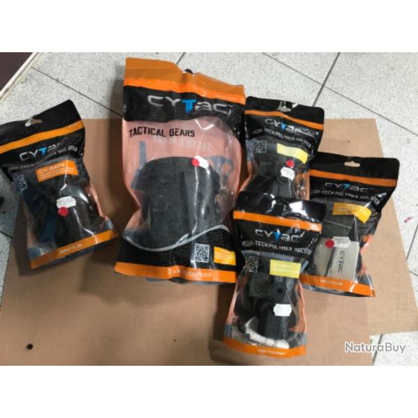 Lot 5 holsters cytac