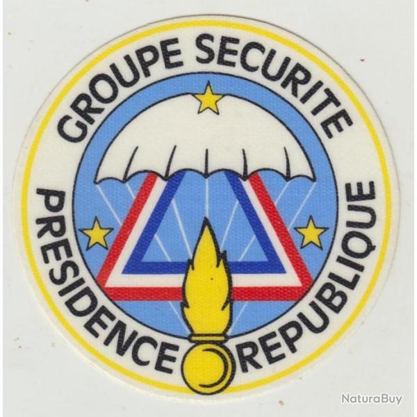 Gendarmerie. GSPR. Groupe de Scurit de la Prsidence de la Rpublique. Titre d'paule tissu plasti