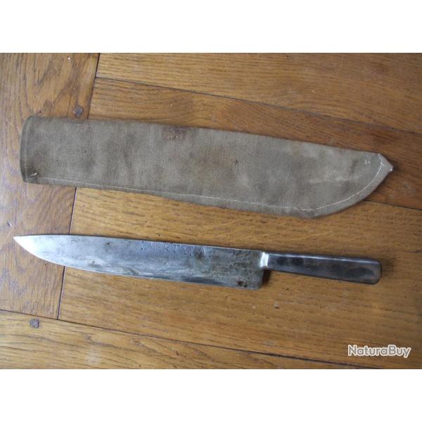 Ancien couteau artisanat des tranches (1914-1918)
