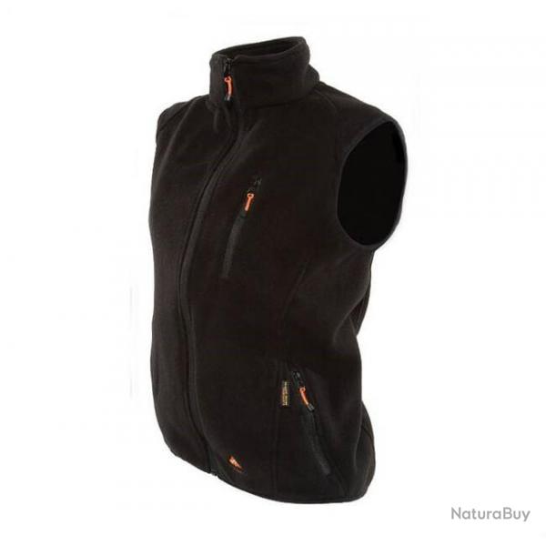 Veste polaire chauffante unisexe Noire Fleece AJ4