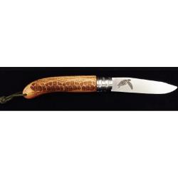 Couteaux pliant Collection Sauvage série Bois d'Olivier - A.VERDIER Tortue