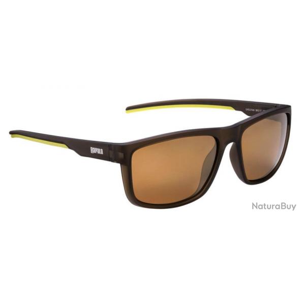 Lunettes polarisantes Urban Vision Gear - RAPALA Verres Marron Miroir - Monture Jaune et Marron