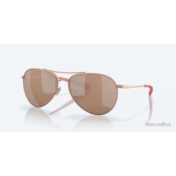 Lunettes Piper - Satin Rose Gold / Cooper Silver Mirror 580G - COSTA DEL MAR