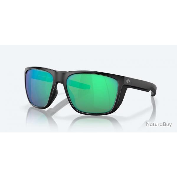 Lunettes Ferg - Matte Black / Green Mirror 580G - COSTA DEL MAR