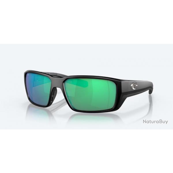 Lunettes Fantail Pro - Matte Black / Green Mirror 580G - COSTA DEL MAR