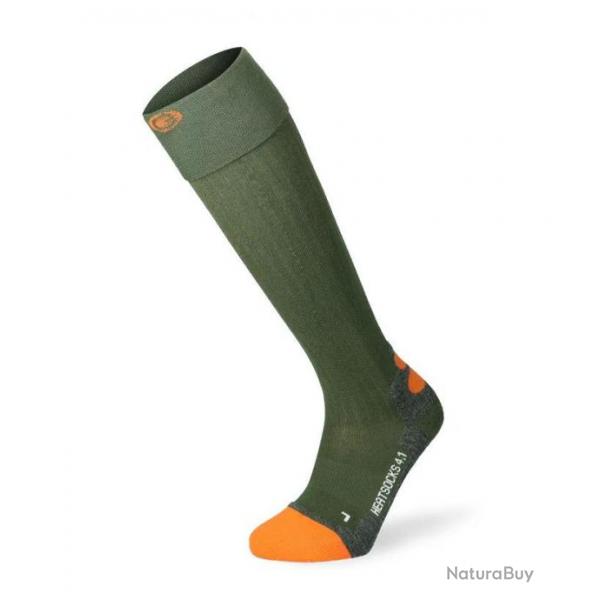 Chaussettes chauffantes 4.1 Toe Cap - Vert - LENZ 39/41