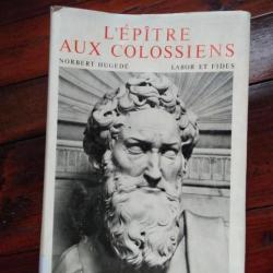 Livre "commentaire de l'épitre aux colossiens" de Norbert Hugedé.