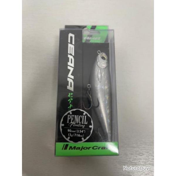 !! LEURRE MAJOR CRAFT CEANA PENCIL BLACK BACK SILVER