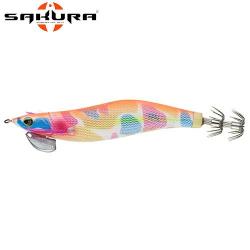 Turlutte Sakura Stingray Dart 3.0 - 95mm - 15.8g Orange Back / Base Rainbow