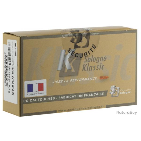 1BOITE DE MUNITIONS SOLOGNE 300WIN MAG.NOSLER BT EN 180GR