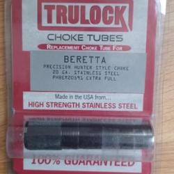 Choke externe trulock extra full choke neuf pour beretta calibre 20.