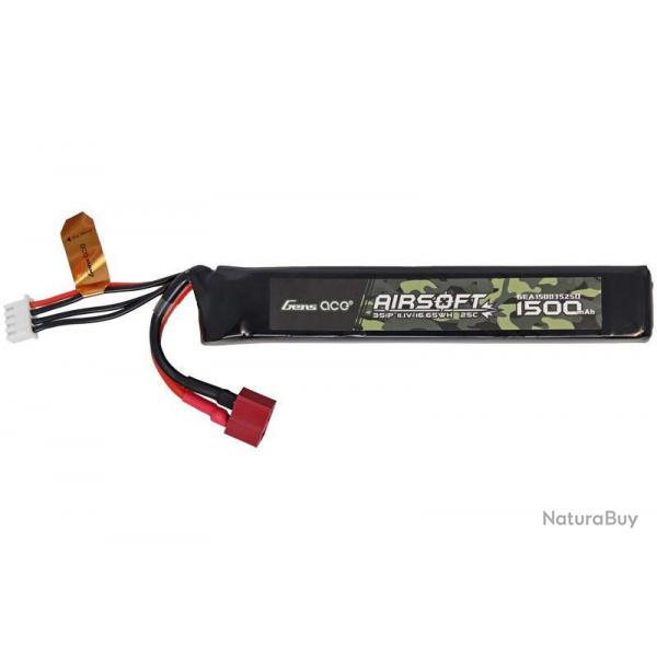 Batterie LiPo stick 11.1v 1500mAh Dean Gens Ace