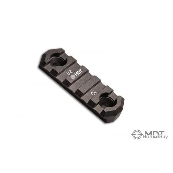 Rail Picatinny MDT - M-LOK 2.5 pouces - 5 slots