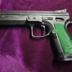 Pistolet CZ 75 TS 2 Racing Green calibre 9x19, occasion, Cat B