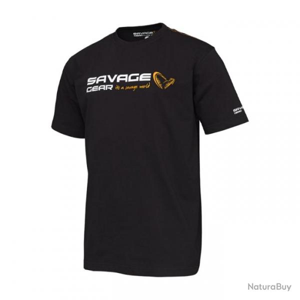 T shirt Signature logo SAVAGE GEAR noir