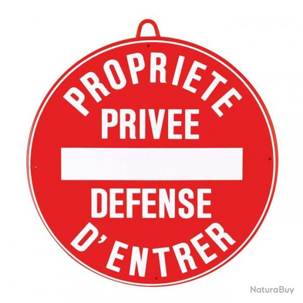 PROPRIT PRIVE DFENSE D'ENTRER DIAM. 28 CM ROUGE