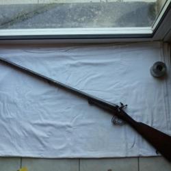 Fusil à broche artisanal français, système LE FAUCHEUX ,grand canon ,en calibre 12.