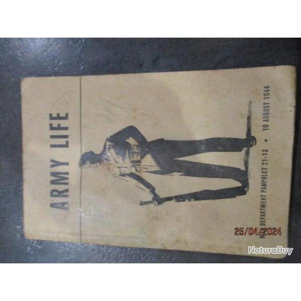 ARMY LIFE , War department pamphlet 21-13dition 10 august 1944