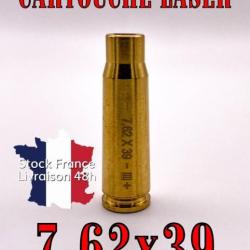 Cartoucher laser de réglage calibre 7,62x39 avec piles - Envoi rapide depuis la France