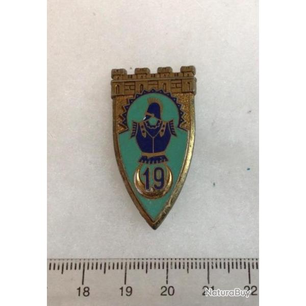 FRANCE GENIE MILITAIRE Insigne 19 Rgiment du Gnie Delsart