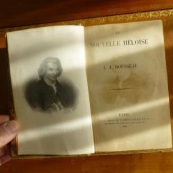 beau livre collector = "La nouvelle Héloïse" de Jean-Jacques. ROUSSEAU daté de 1889