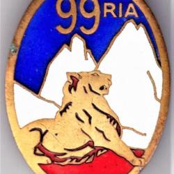 99° RIA. 99° Régiment d'Infanterie Alpine. émail grand feu, sans Légion d'Honneur. Arthus Bertrand.P