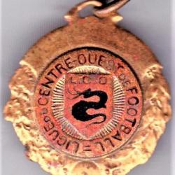 Ligue Centre-Ouest de Football 1984-1985. Médaille pendentif. SM.