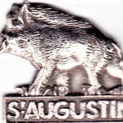St Augustin, club de chasse. 25 x 25 mmm. SM. Fabriqué sans attache pour être collé ou soudé.