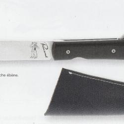 " LE VENDREDI " en ÉBENE Couteau PERCEVAL GRATUIT à votre PRÉNOM