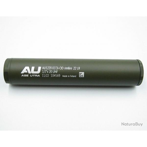 Silencieux Ase Utra Eco Rimfire - Vert OD / 1/2"x28 UNEF / 22 LR