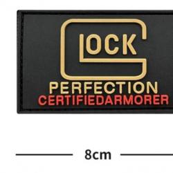 GLOCK PATCH scratch/PVC/ ref BLACK/OR certi.