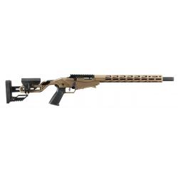 CARA RUGER PRECISION RIMFIRE .22LR CANON 18" (46CM) FILETE 1/2-28" MARRON BRONZE