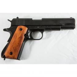 Colt 45 1911 USA Noir Plaquette Lisse Démontable DENIX
