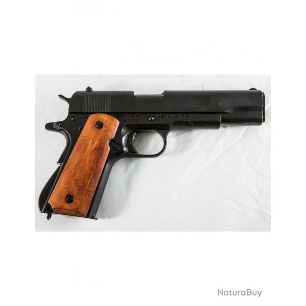 Colt 45 1911 USA Noir Plaquette Lisse Dmontable DENIX