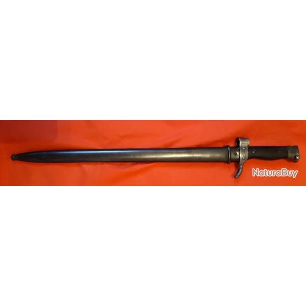 vends baonnette pour mousqueton BERTHIER 1892 avec porte fourreau type gendarmerie