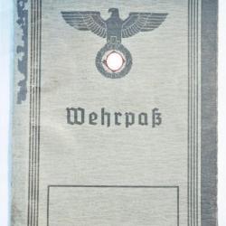 livret WEHRPASS allemand entre 1940/1945 THEODOR SCHMIDT WWII