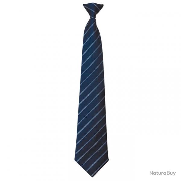 Cravate  clip Bleu rayures