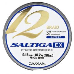Tresse SALTIGA 12 Braid EX multicolor 300 m - DAIWA ø 0,45mm