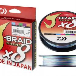Tresse J-BRAID GRAND X8 Multicolore 150 m - DAIWA Ø 0,10mm
