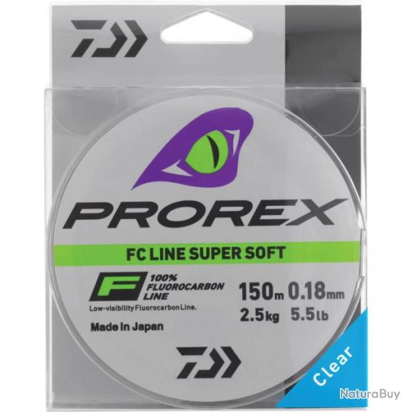 Fil nylon Fluorocarbone PROREX FC Line Super Soft 150 m - DAIWA  0,16mm