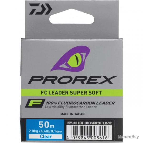 Fil nylon Fluorocarbone PROREX FC Leader Super Soft - DAIWA  0,16mm