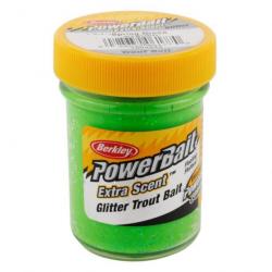Appâts PowerBait Glitter Trout Bait - BERKLEY Spring Green