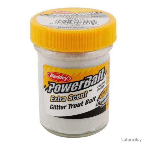 Appts PowerBait Glitter Trout Bait - BERKLEY White