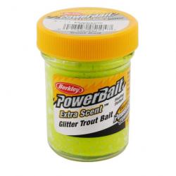 Appâts PowerBait Glitter Trout Bait - BERKLEY Chartreuse