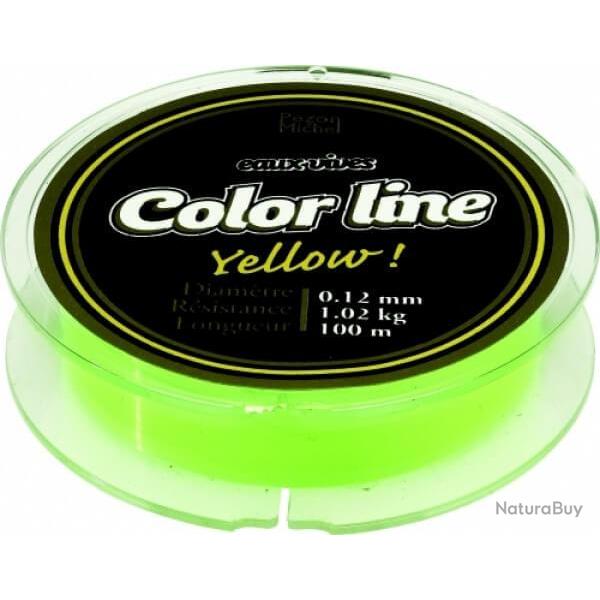 Nylon Eaux Vives COLOR LINE Yellow - PEZON & MICHEL  0,165mm