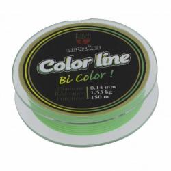 Nylon Eaux Vives COLOR LINE Green/Yellow - PEZON & MICHEL Ø 0,148 mm