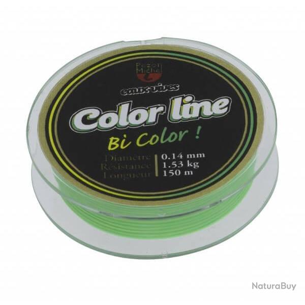 Nylon Eaux Vives COLOR LINE Green/Yellow - PEZON & MICHEL  0,148 mm