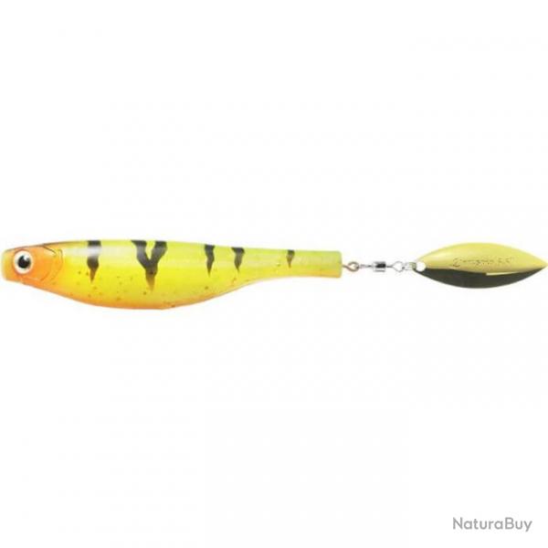 Leurre Mont DARTSPIN PRO JIG HEAD - HYPERLASTICS 4 - Firetiger Chartreuse