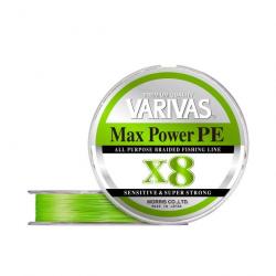 Tresse MAX POWER PE X8 Lime Green - VARIVAS PE 0.6